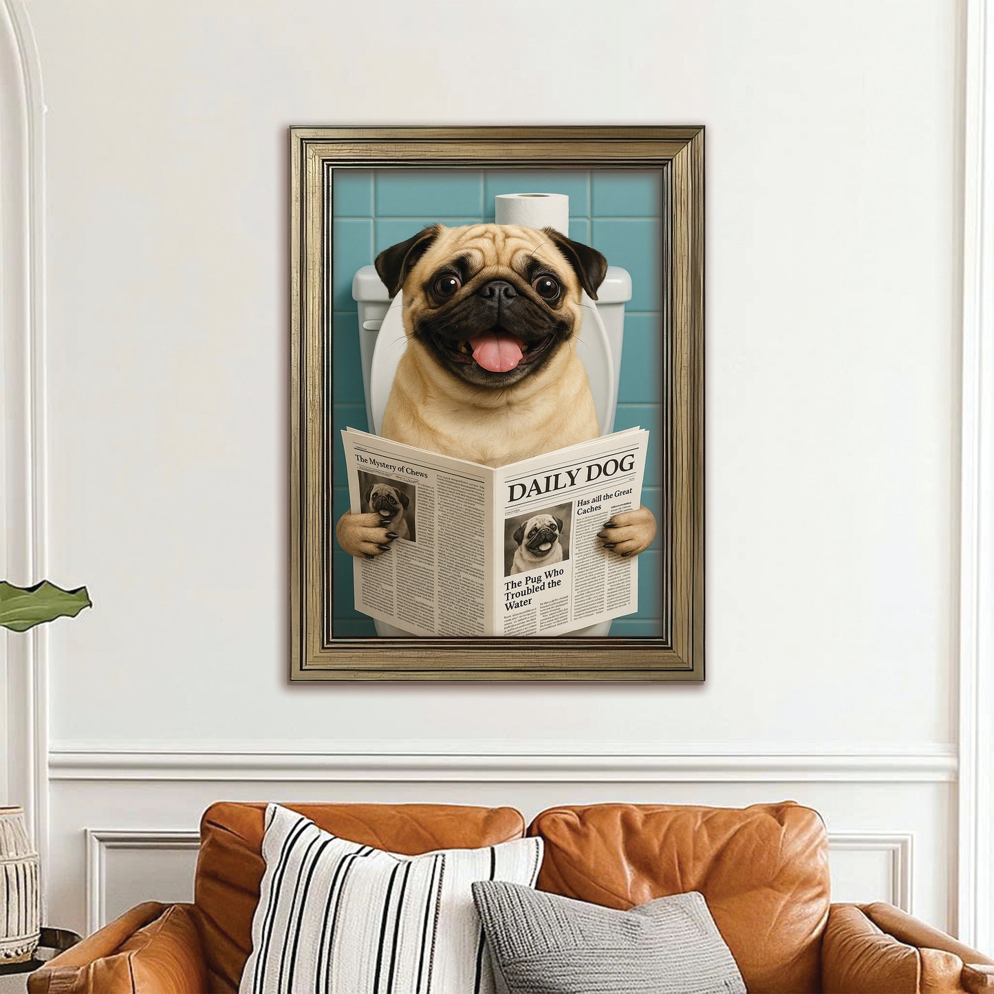 Custom Photo Dog Toilet Bathroom