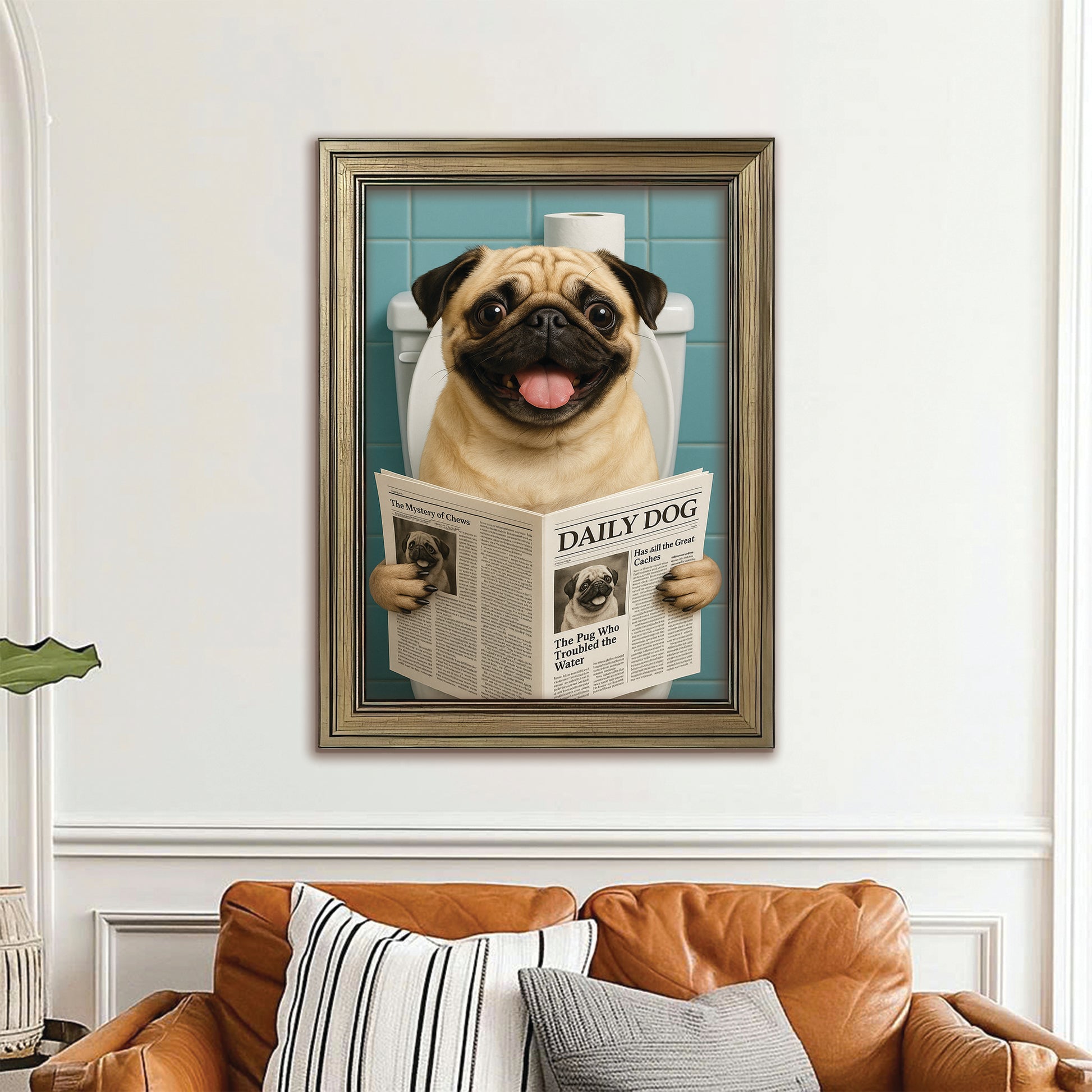 Custom Photo Dog Toilet Bathroom