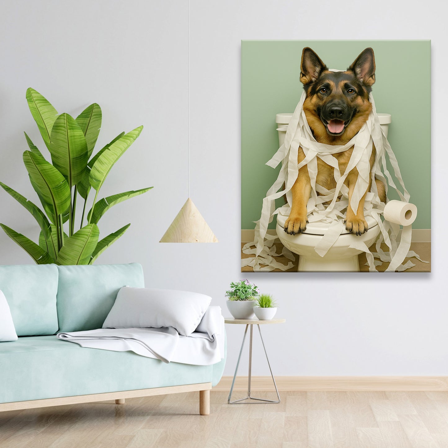 Custom Photo Dog Bathroom Style 26 Canvas Gift For Dog Lovers