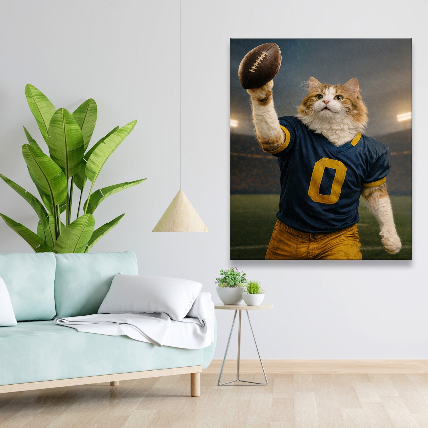 Custom Photo Football Player Canvas Gift For Canvas Lovers