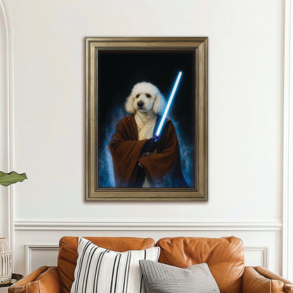 Custom Photo Master Paw Dog  Canvas Framed Wall Art Gift For Dog Lovers