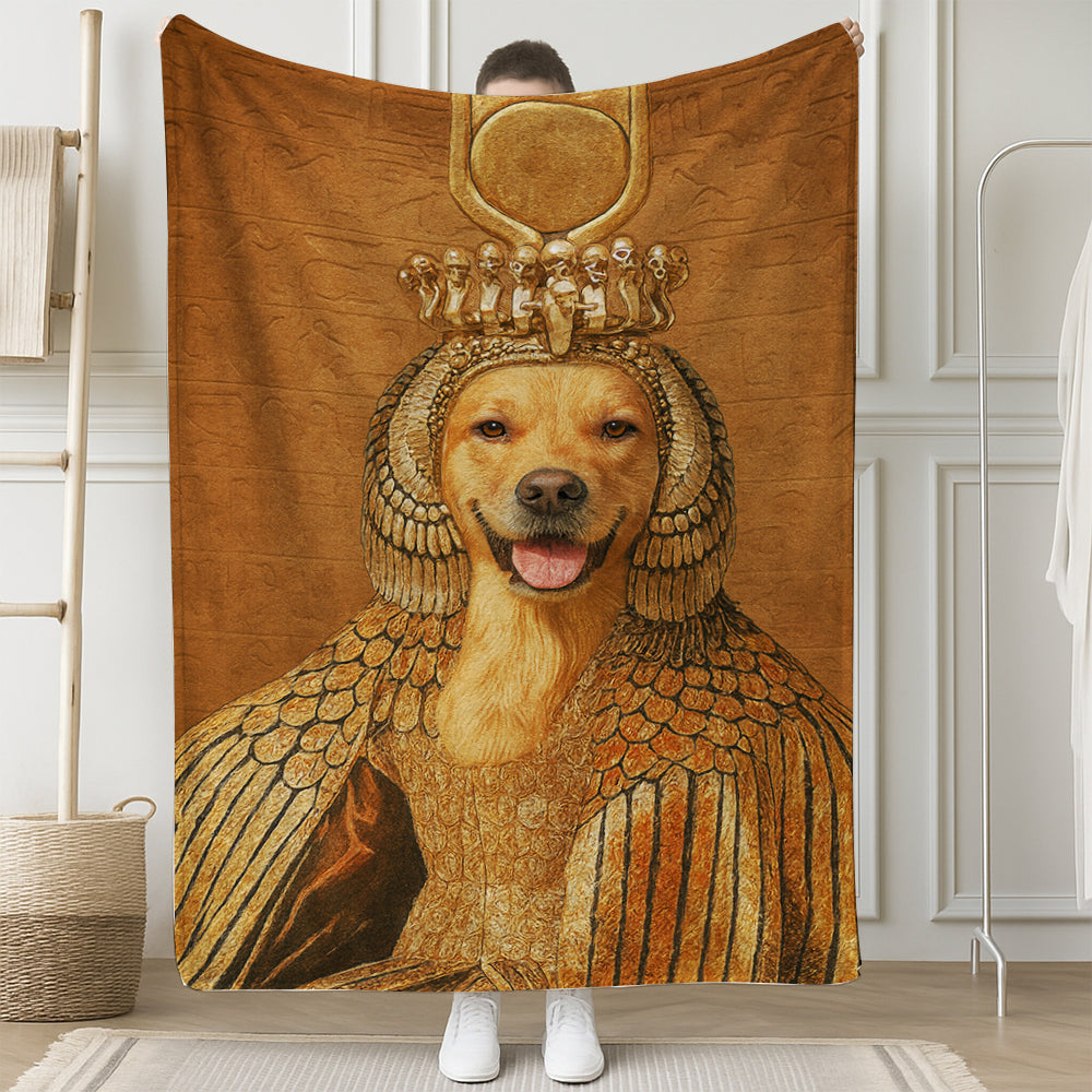 Custom Photo Cleopawtra Dog BlanketGift For Dog Lovers