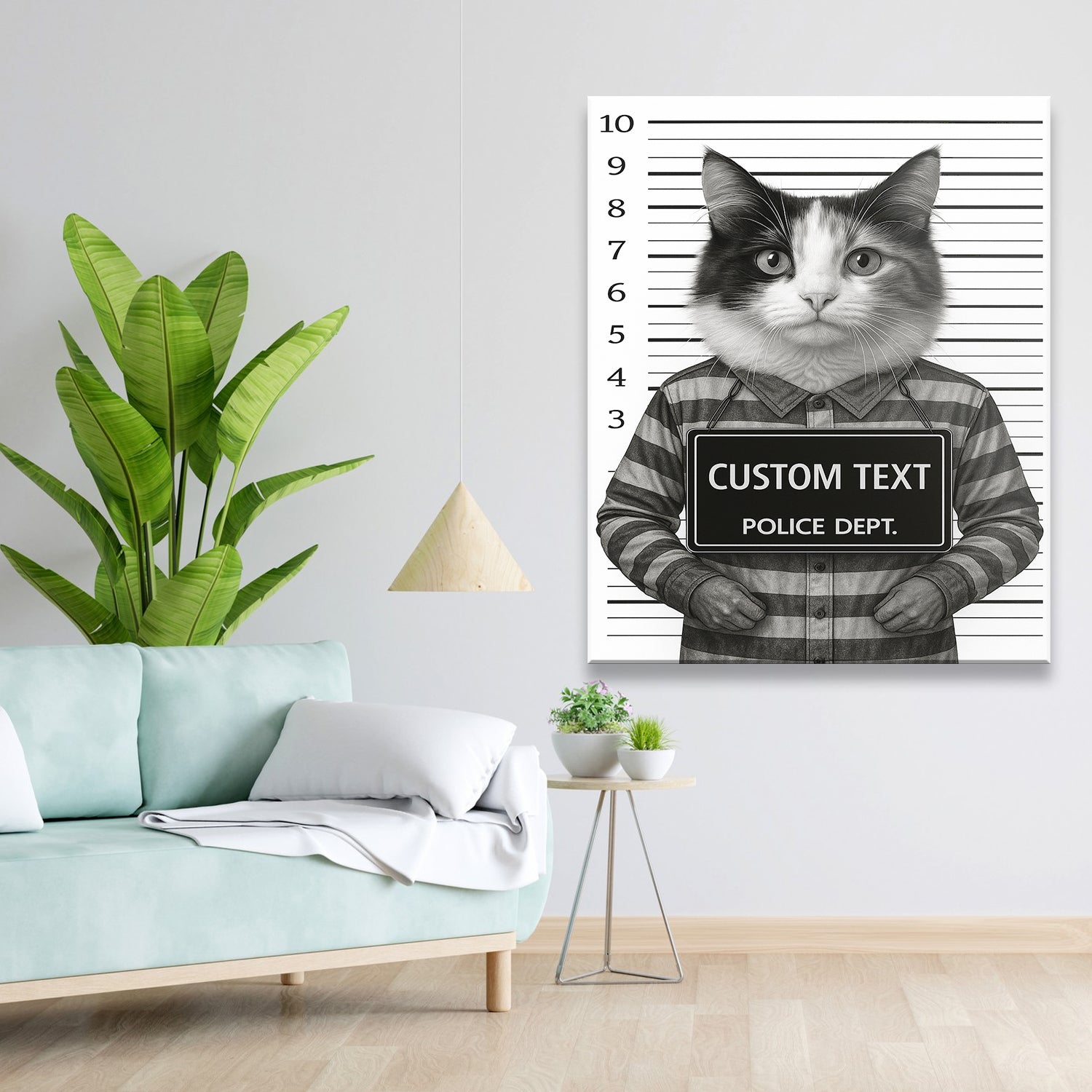 Custom Photo Cat Wanted By Pawlice Canvas _ Gifts For Cat Lovers