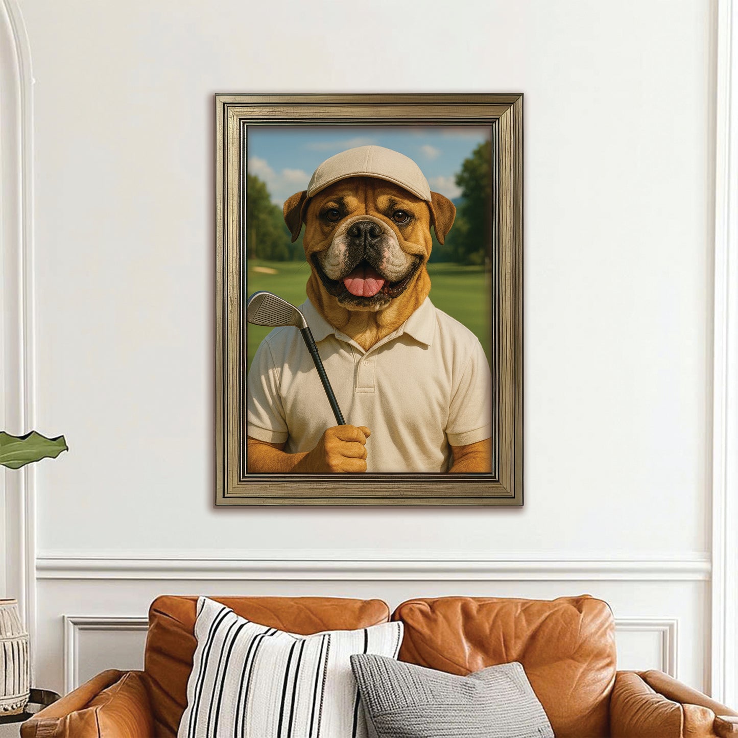 Custom Photo Golfer Dog Gift For Dog Lovers