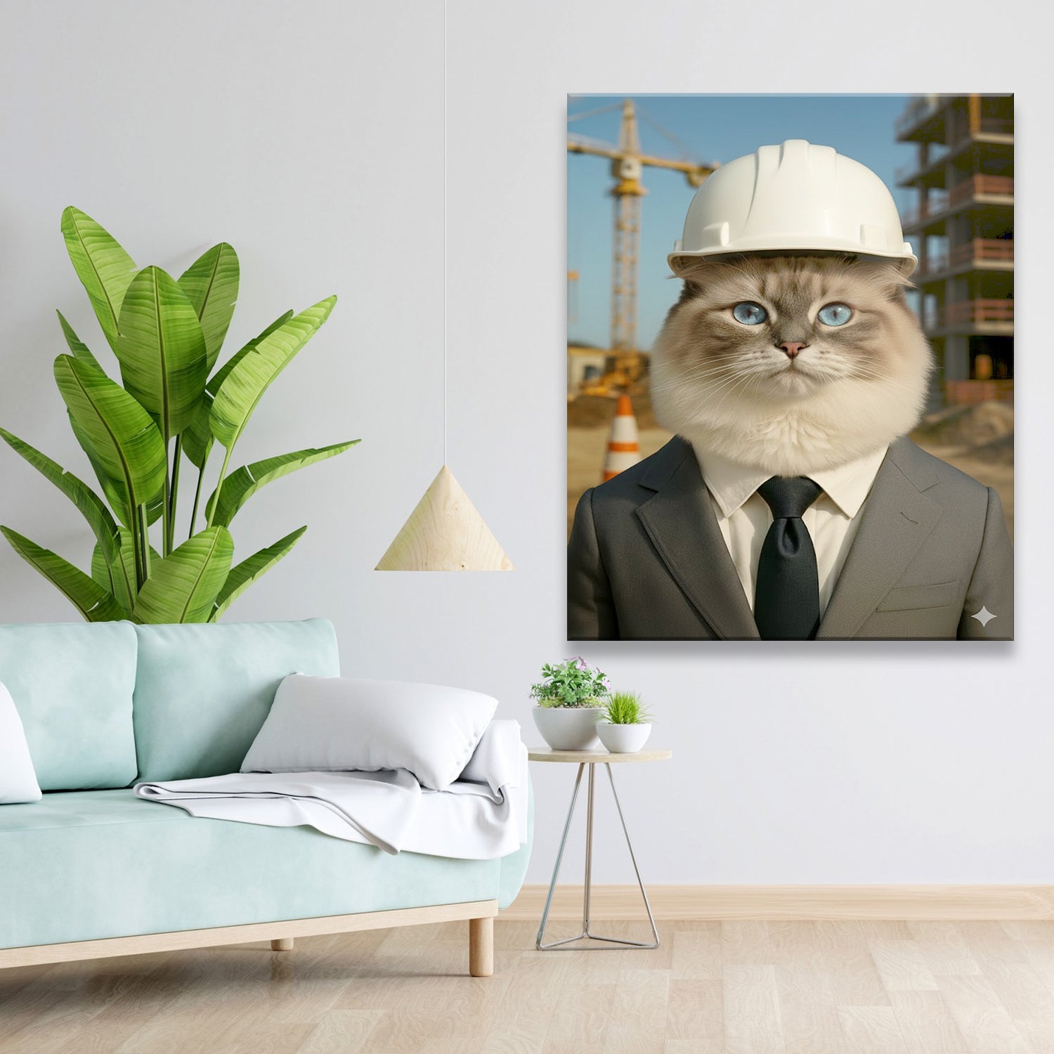 Custom Photo Engineer Construction Canvas Canvas Gift For Canvas Lovers