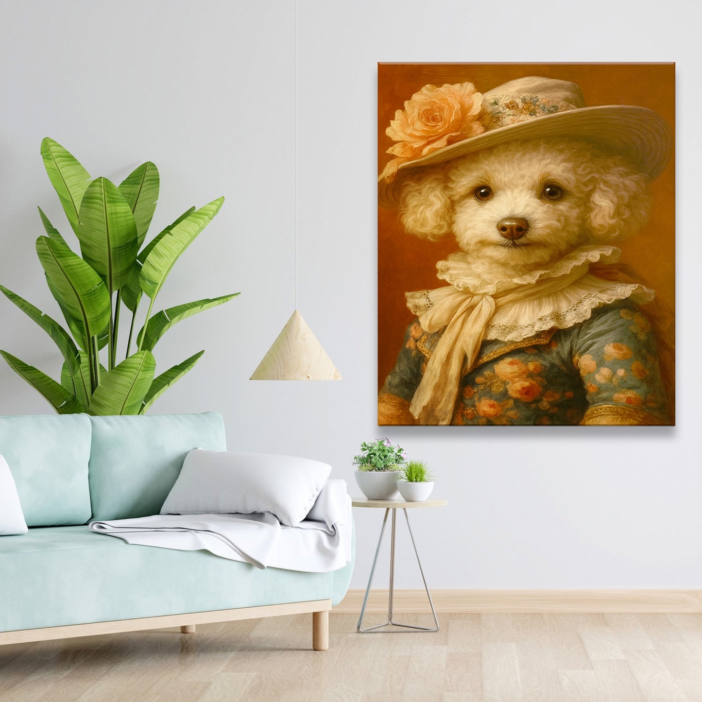 Custom Photo Dog Royal Style 05 Canvas Gift For Dog Lovers