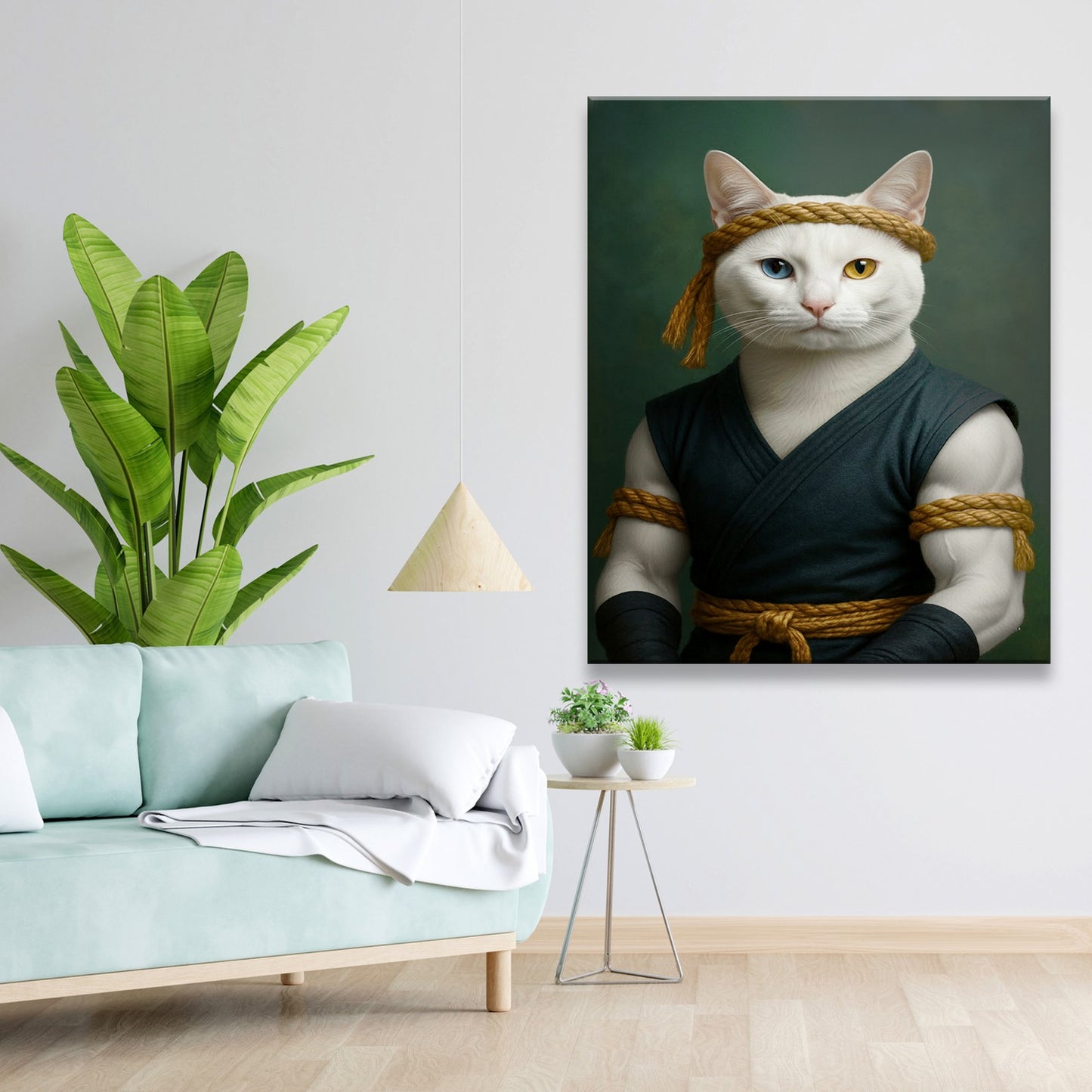 Custom Photo Fighter Warrior Art Canvas Canvas Gift For Canvas Lovers
