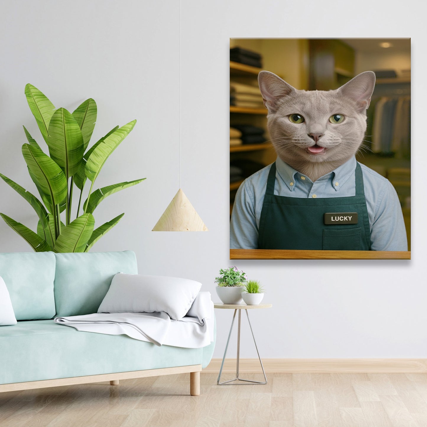 Custom Photo Clothing Store Cat Canvas Gift For Cat Lovers