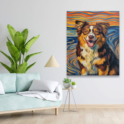 CustomDog Portrait Expressionist Art