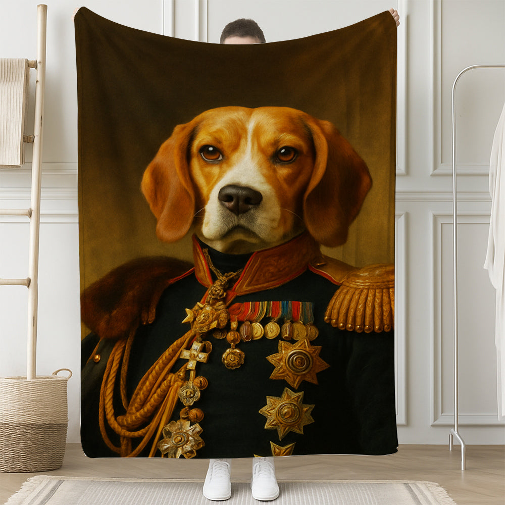 Custom Photo Dog Royal King Blanket Gift For Dog Lover