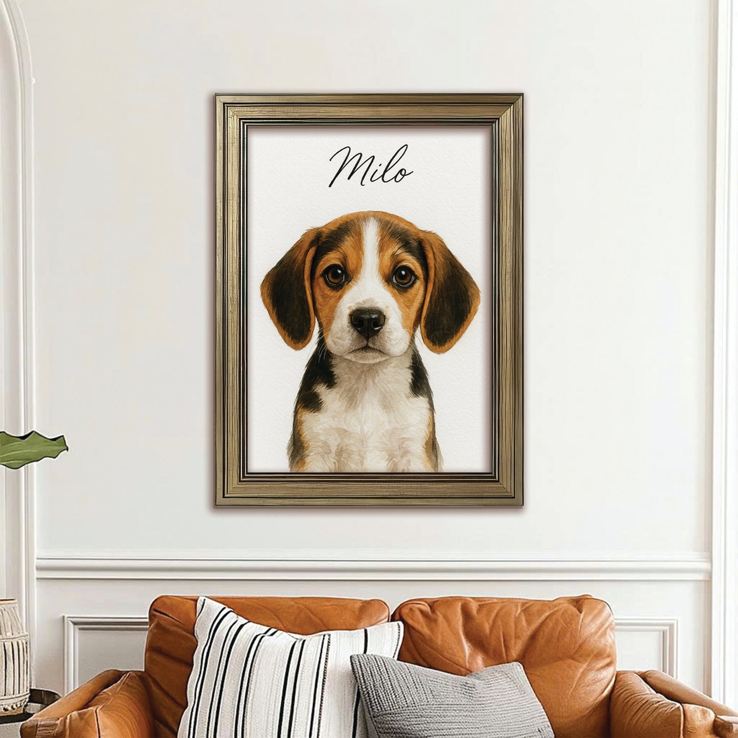 Custom Dog Portraint And With Name