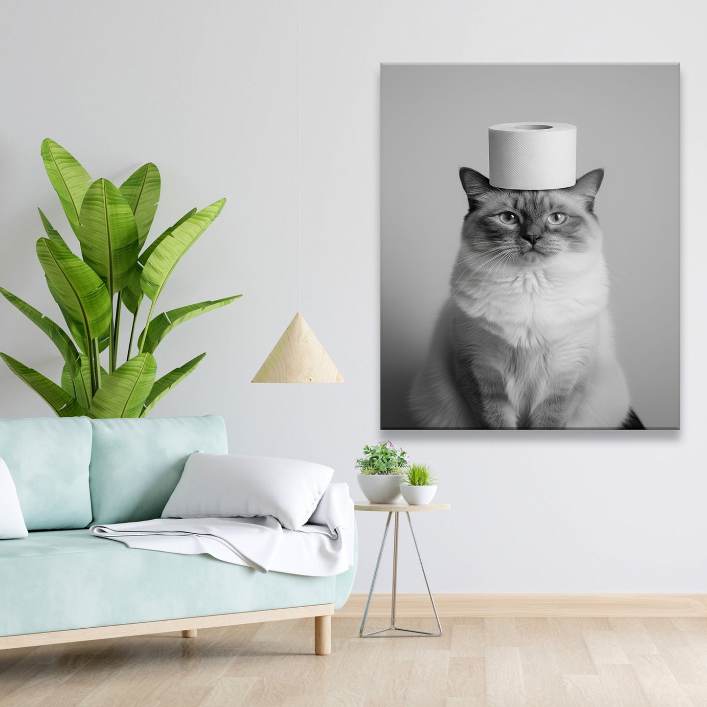 Custom Photo Cat Bathroom Style 11 Canvas Gift For Cat Lovers