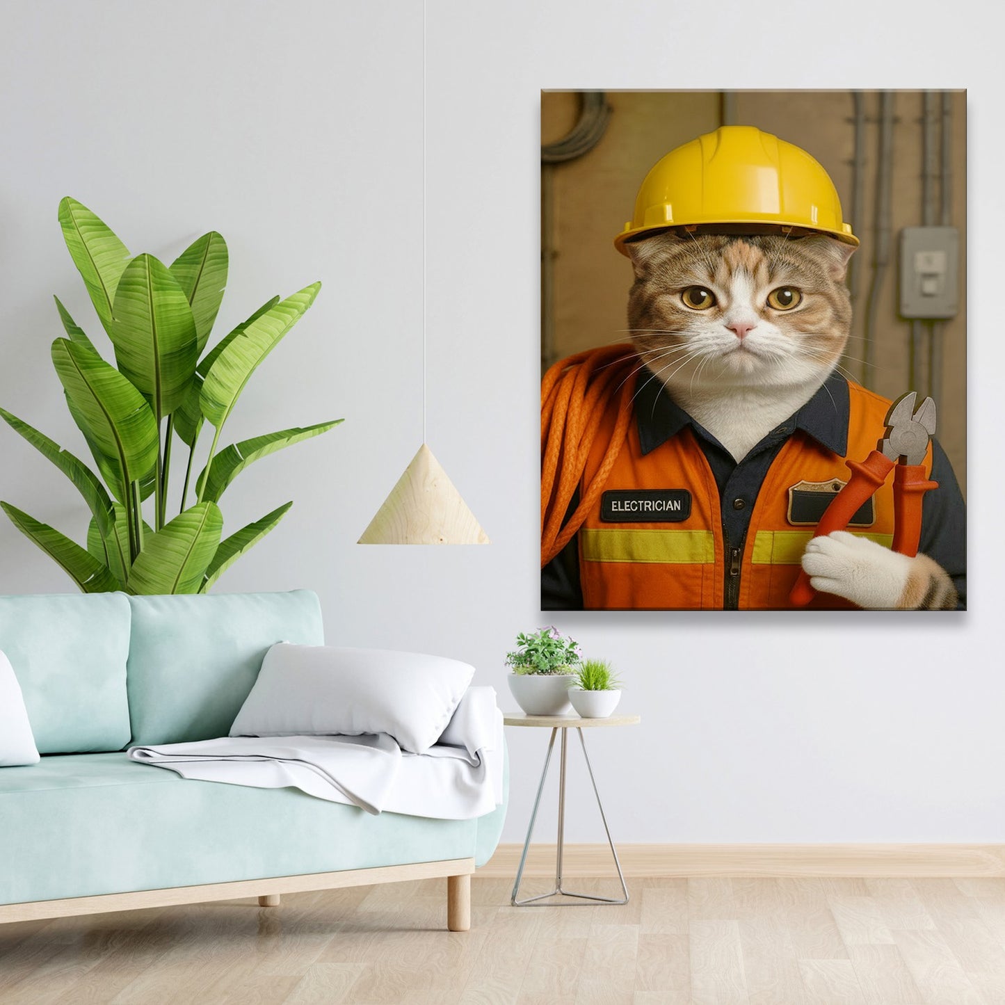 Custom Photo Electrician Canvas Canvas Gift For Canvas Lovers