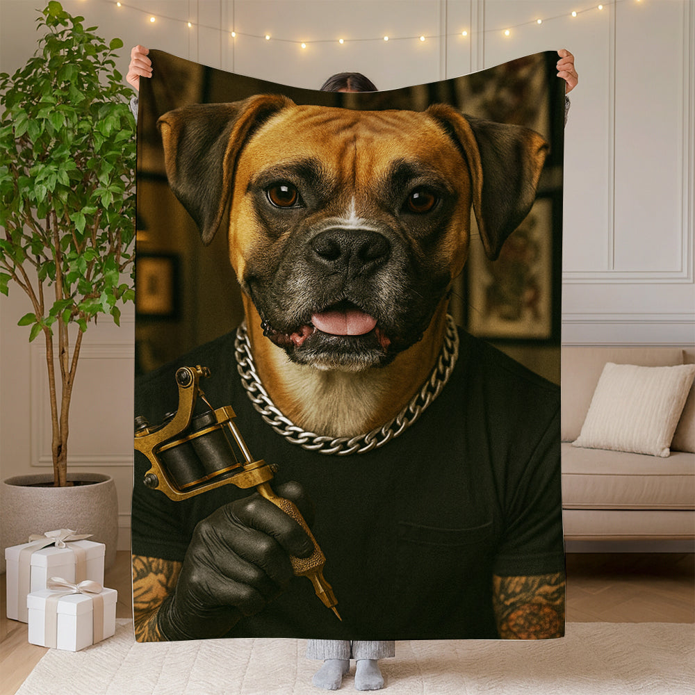 Custom Photo Tatoo Artist Dog Gift For Dog Lovers