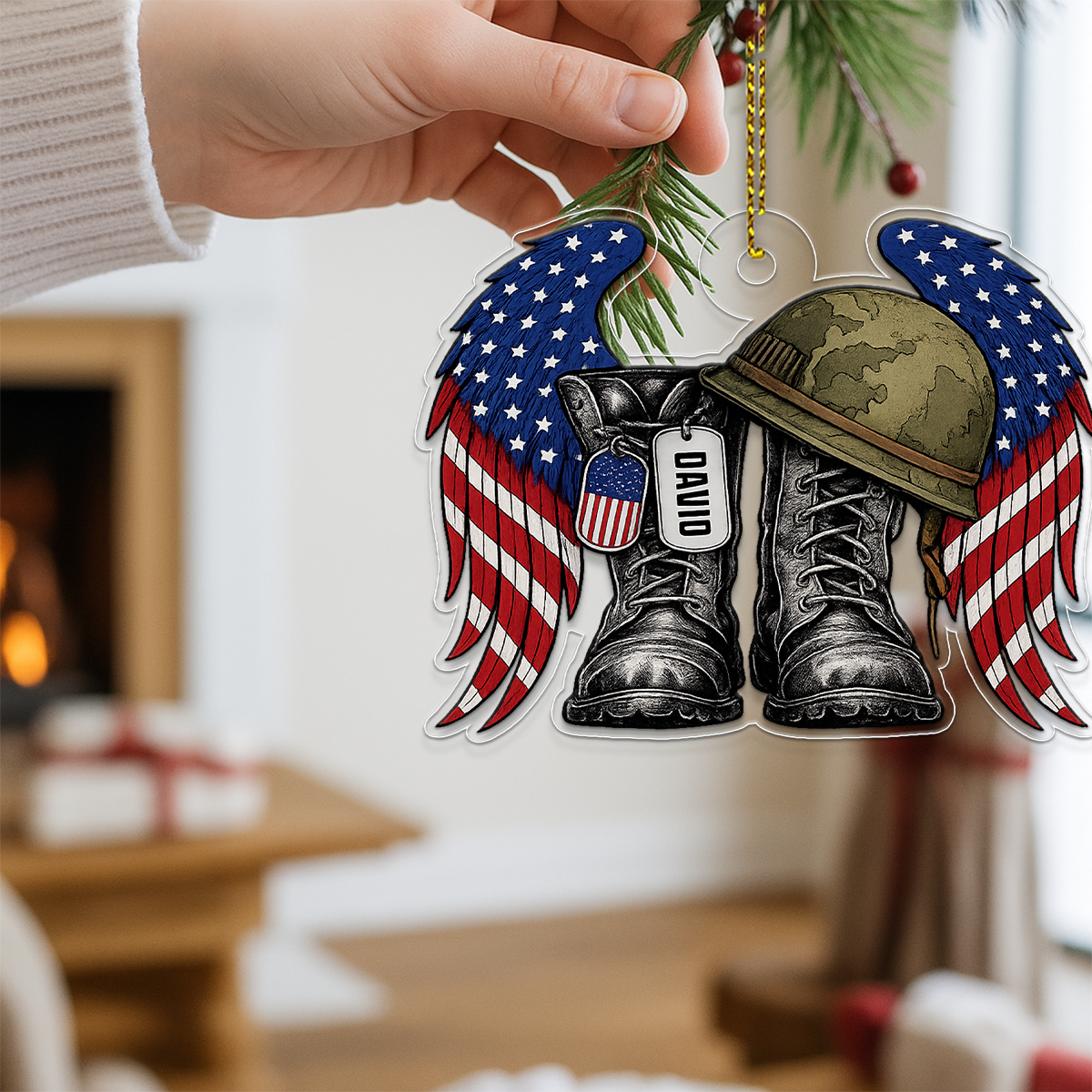 Veteran Amry USA Flag