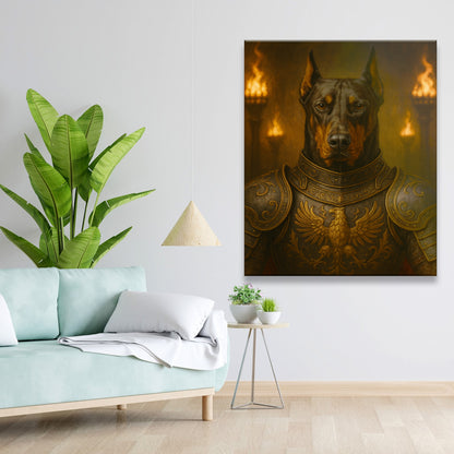 Custom Photo Dog Knight Royal Canvas Gift For Dog Lovers