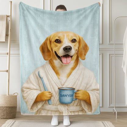 Custom Photo Dog Bathroom BlanketDog Gifts Lovers