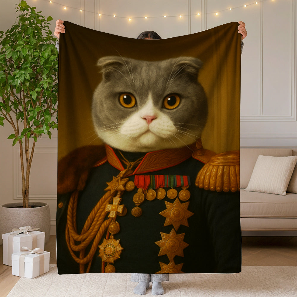 Custom Photo Cat Royal King Blanket _ Gift For Cat Lovers
