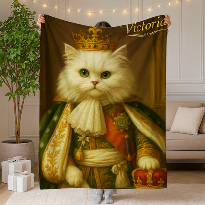 Custom Photo Napoleon Cat Blanket Gift For Cat Lovers