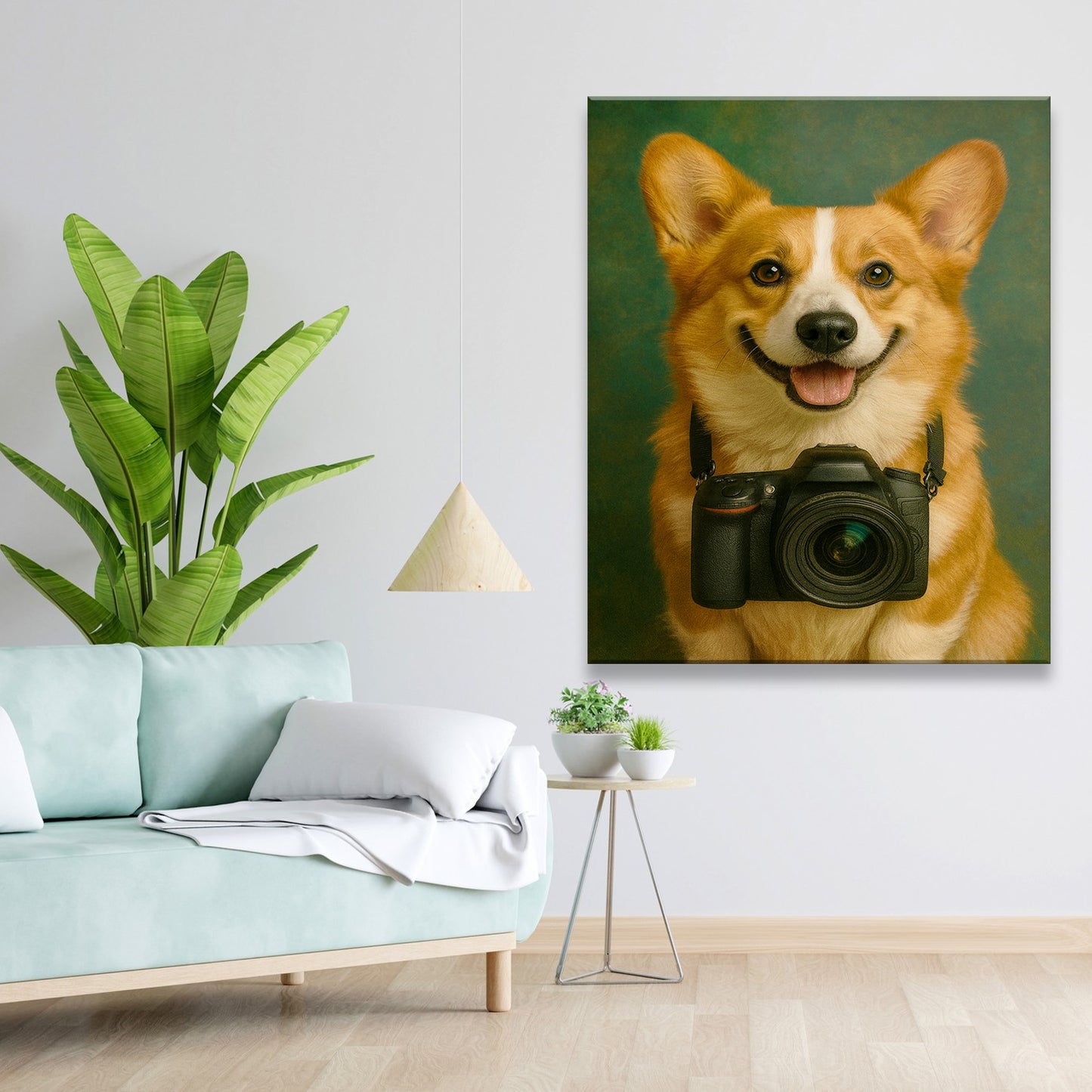 Custom Photo Photographer Dog Canvas Gift For Dog Lovers