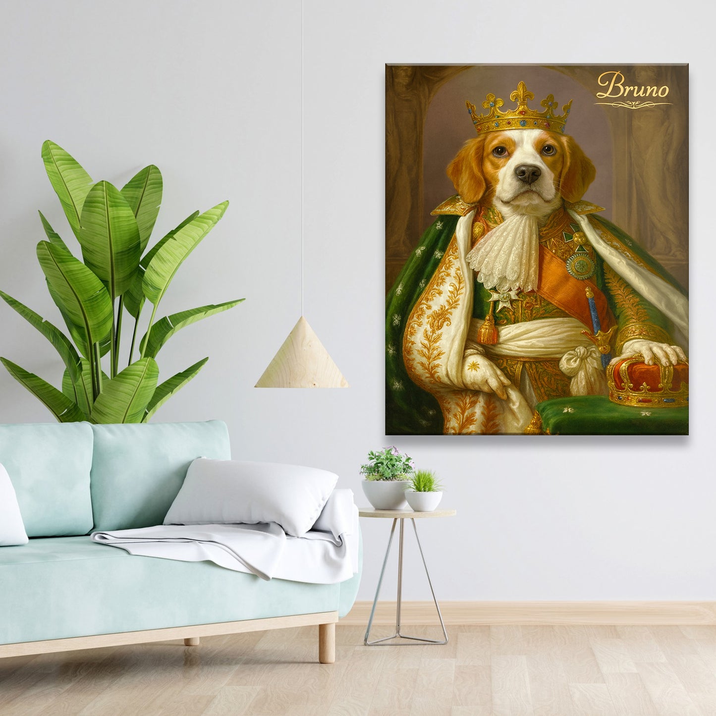 Custom Photo Napoleon Dog Canvas Gift For Dog Lovers