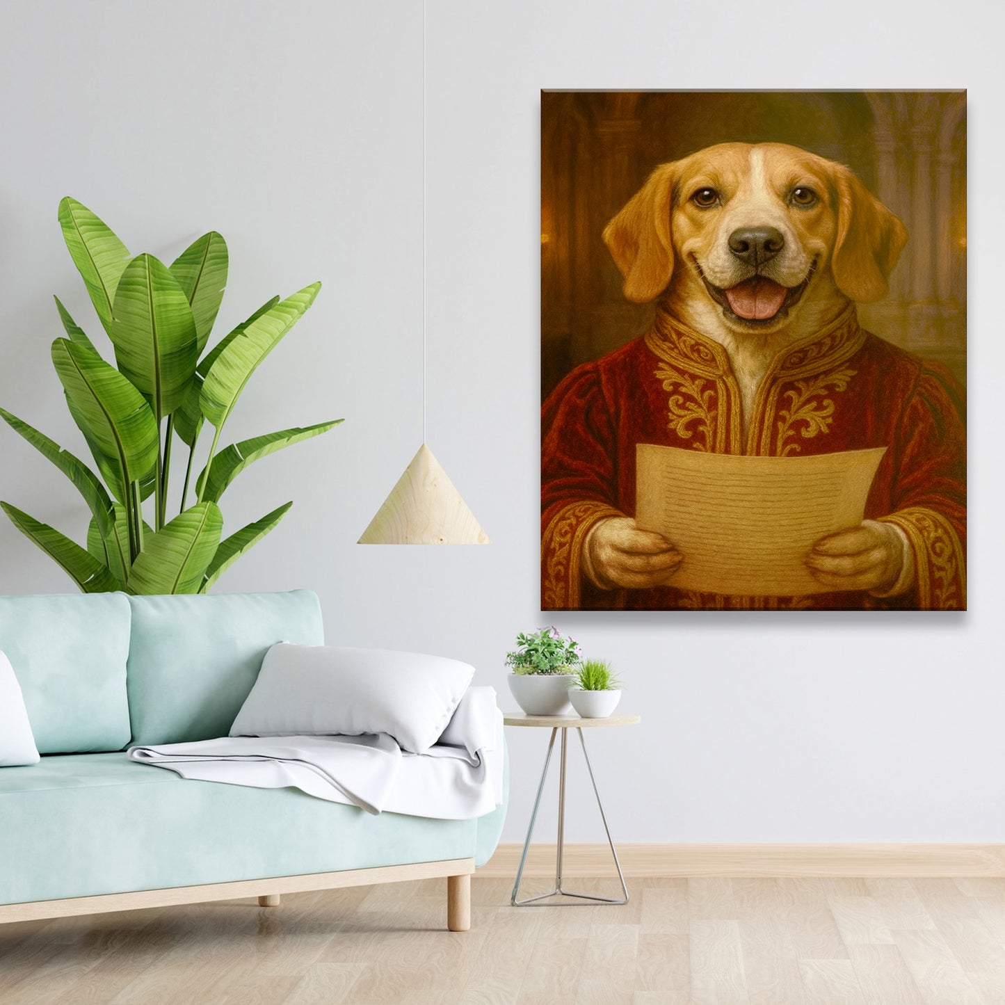 Custom Photo Dog Royal Style 06 Canvas Gift For Dog Lovers