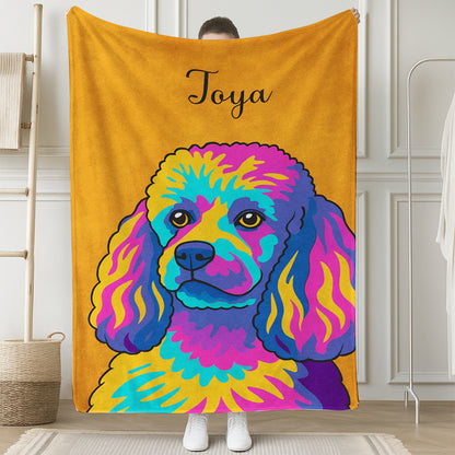 Custom Photo Minimalist Dog BlanketGift For Dog Lovers