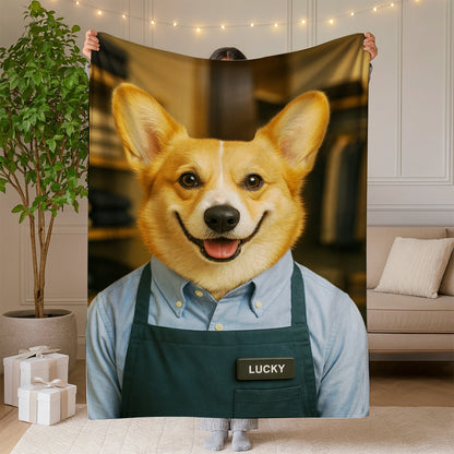 Custom Photo Clothing Store Dog BlanketGift For Dog Lovers