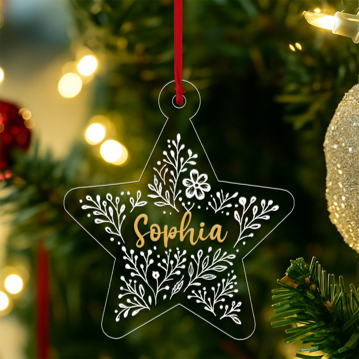 Personalized Star Shaped Christmas