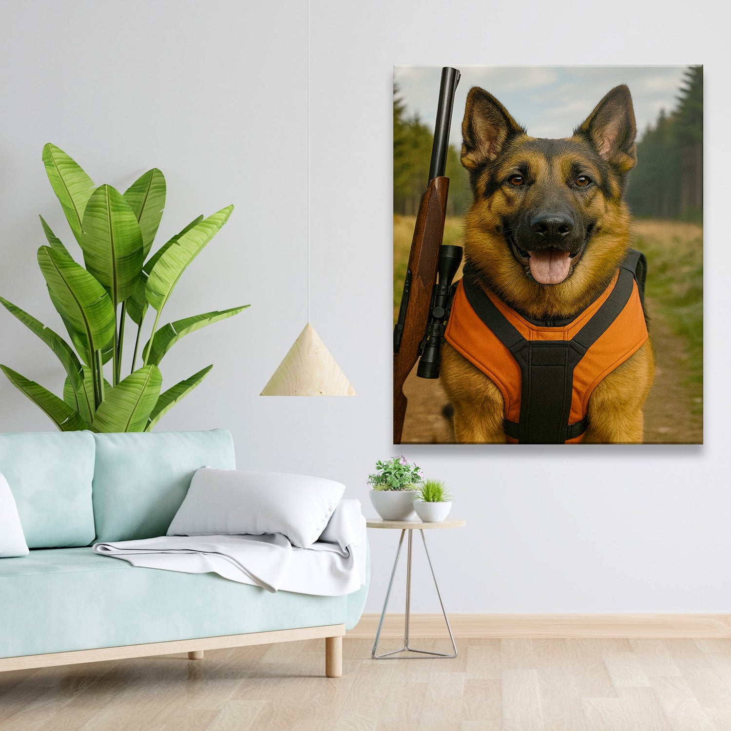 Custom Photo Hunter Dog Gift For Dog Lovers