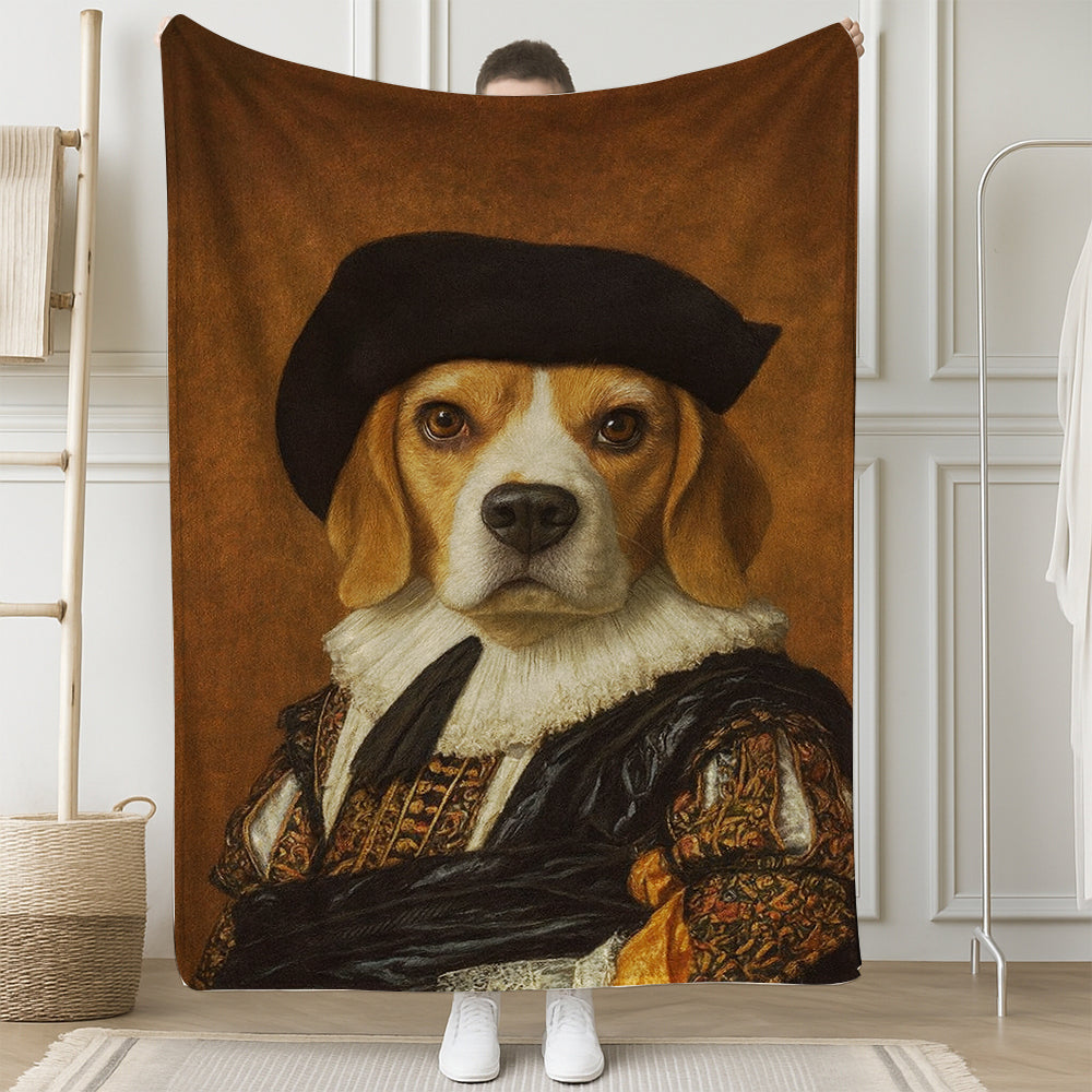 Custom Photo Royal Dog BlanketDog Lover Gifts