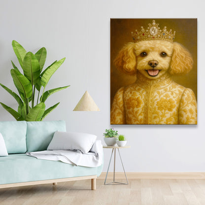 Custom Photo Dog Royal Style 09 Canvas Gift For Dog Lovers