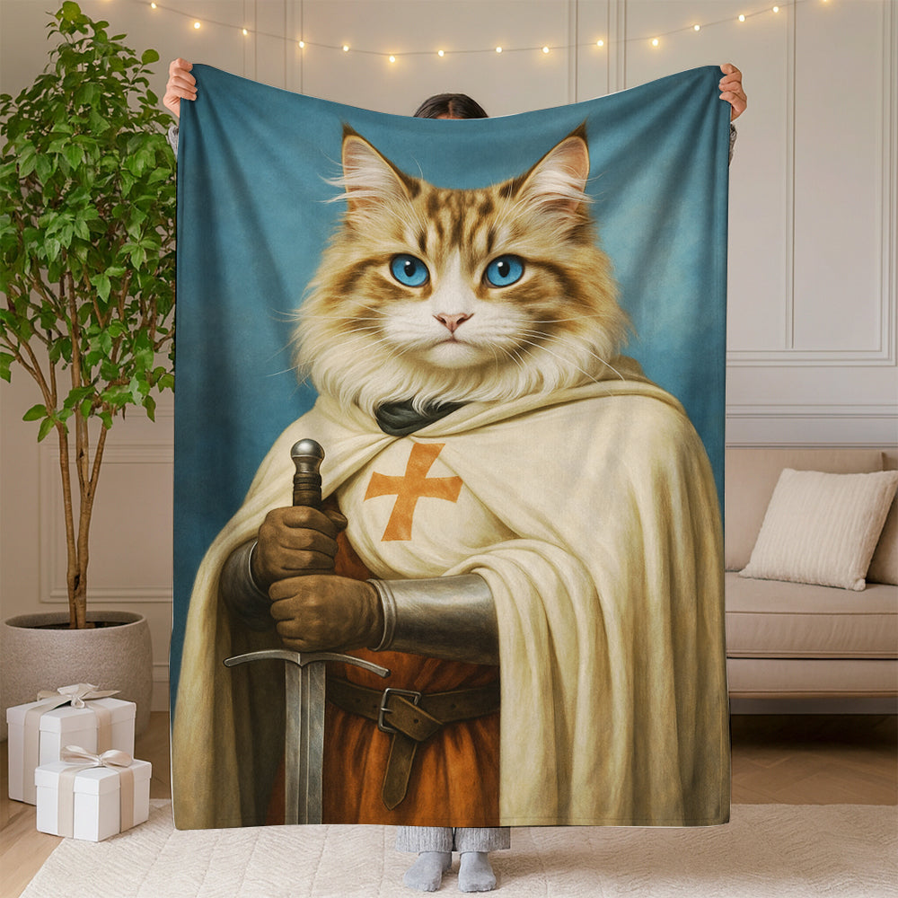 Custom Photo Priest Cat Blanket Gift For Cat Lovers