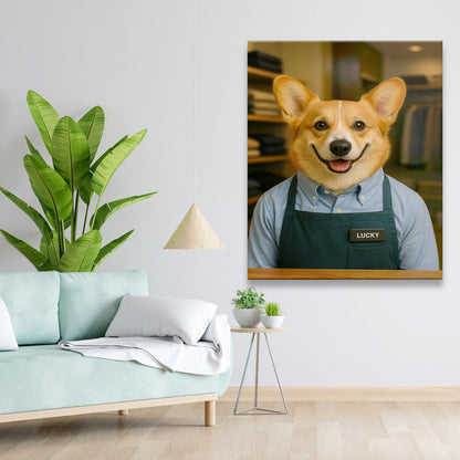 Custom Photo Clothing Store Dog Canvas Gift For Dog Lovers