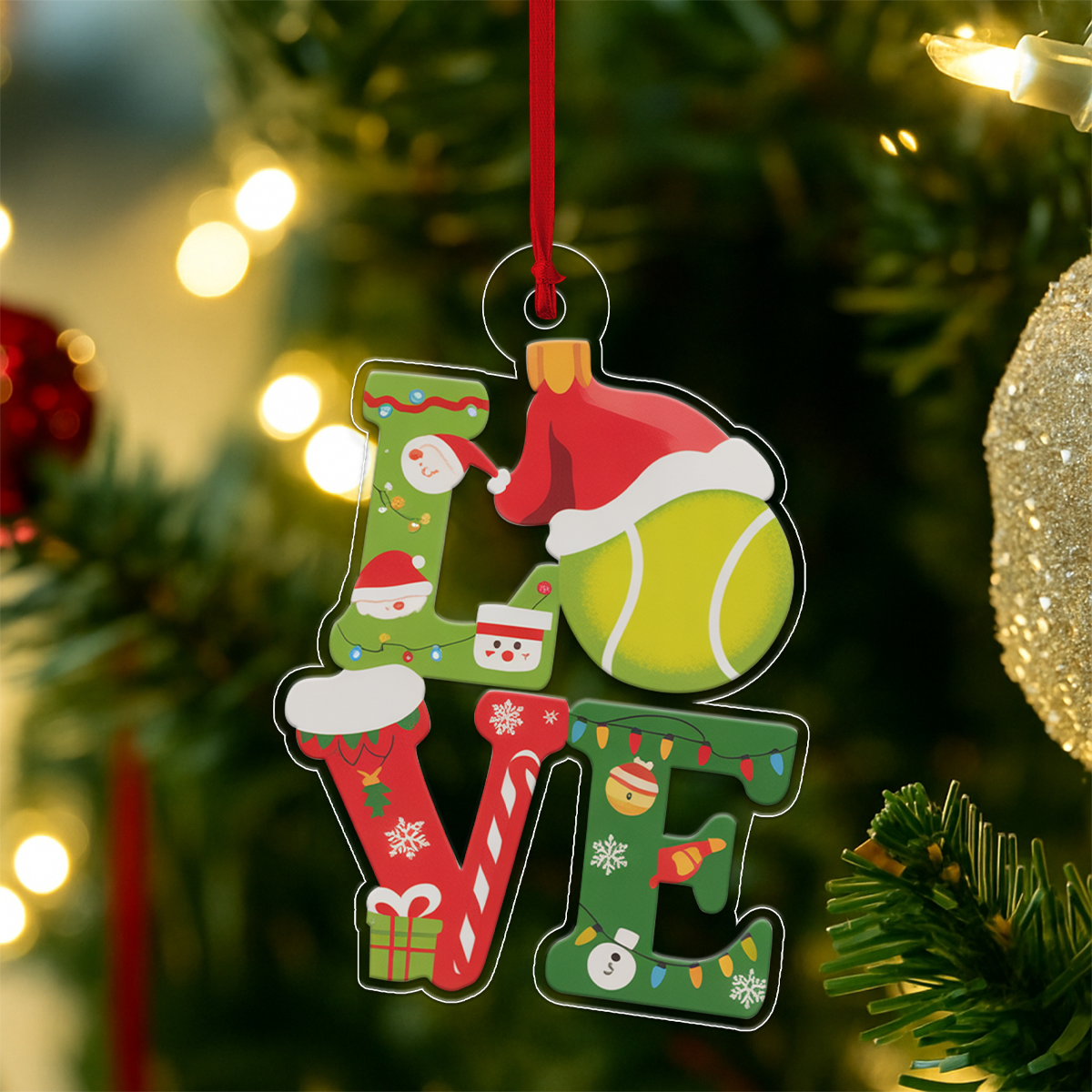 Personalized Tennis Ball Love