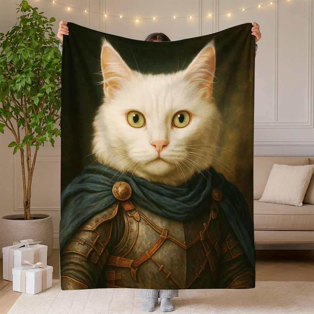 Custom Cat Photo Viking Blanket _ Gift For Cat Lovers
