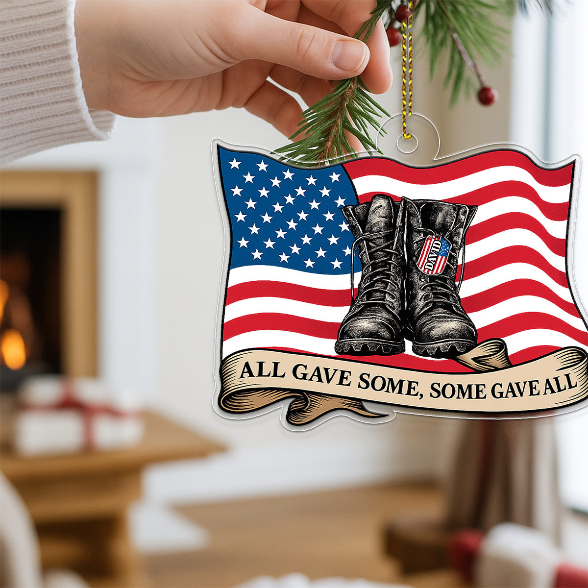 Custom Name Veteran Army All Gave Some