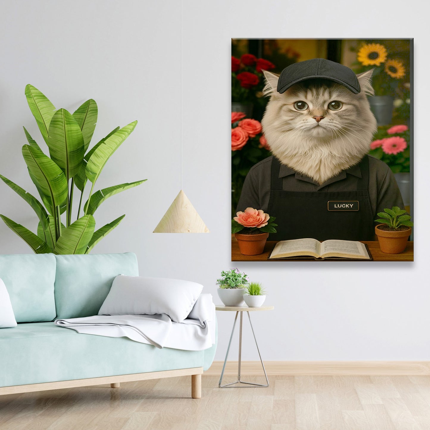 Custom Photo Flower Shop Florist Canvas Canvas Gift For Canvas Lovers