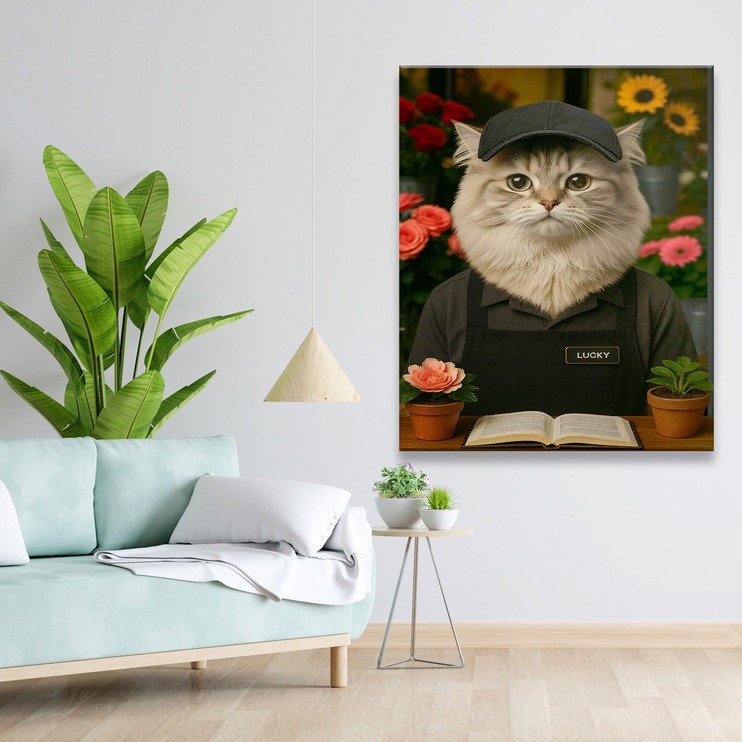 Custom Photo Flower Shop Florist Canvas Canvas Gift For Canvas Lovers