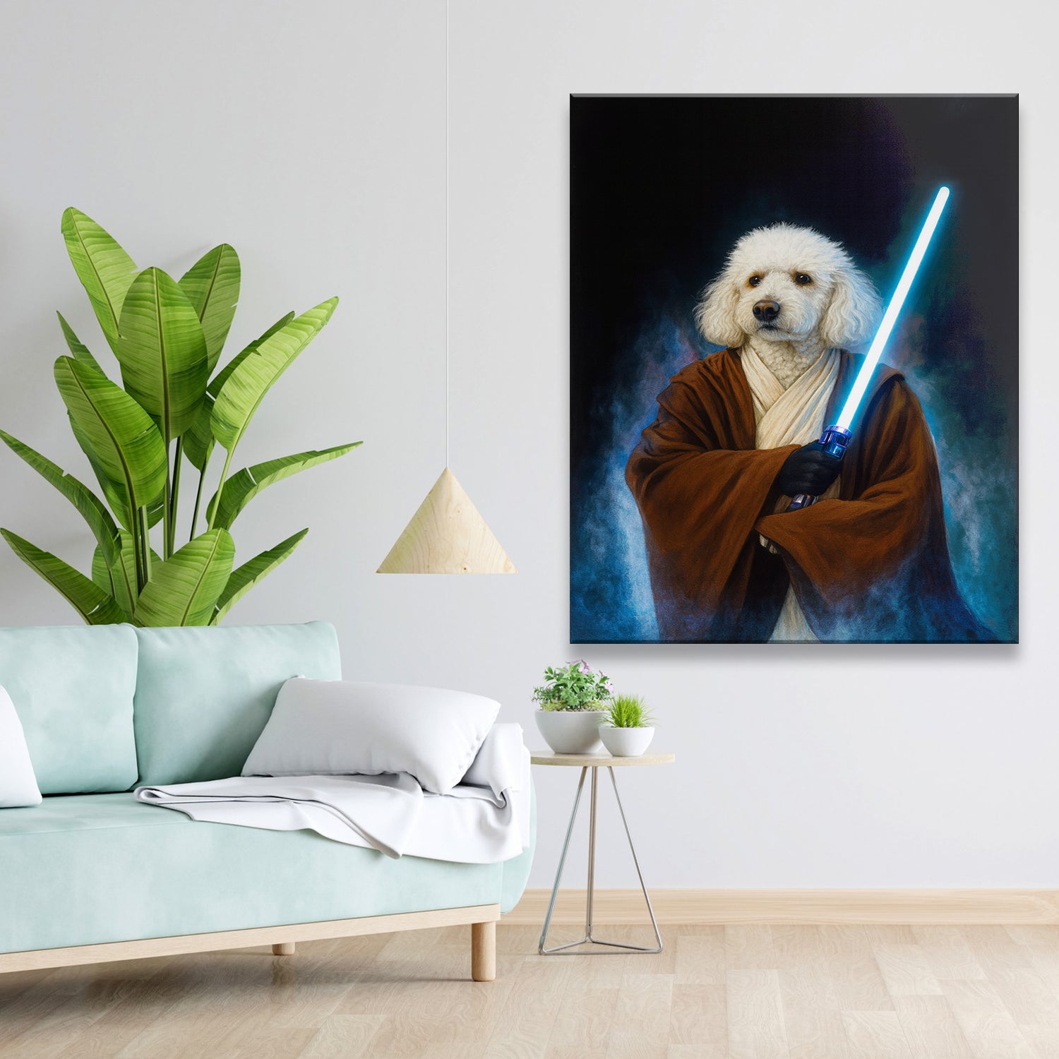 Custom Photo Master Paw Dog  Canvas Gift For Dog Lovers