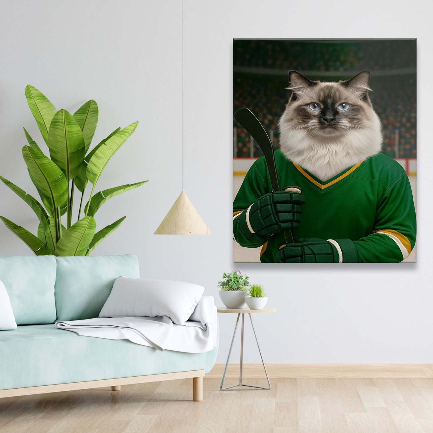 Custom Photo Hockey Player Canvas Canvas Gift For Canvas Lovers