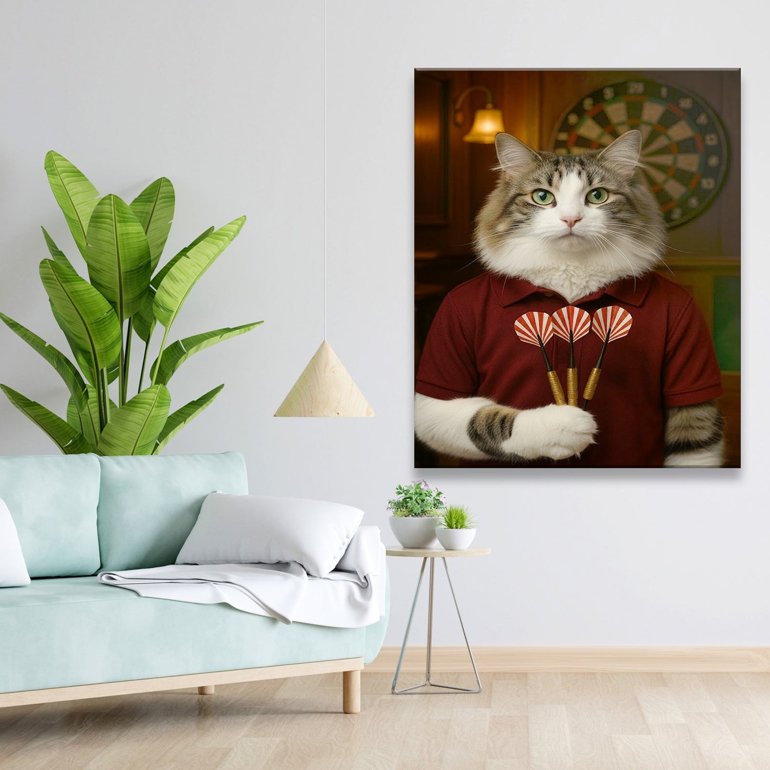 Custom Photo Dart Player Canvas Canvas Gift For Canvas Lovers