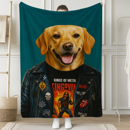 Custom Photo Dog Rock n Roll Canvas