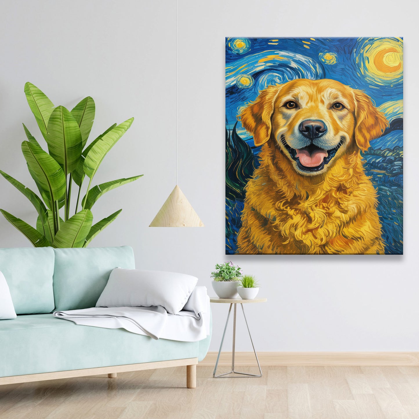 Custom Photo Dog Starry Night