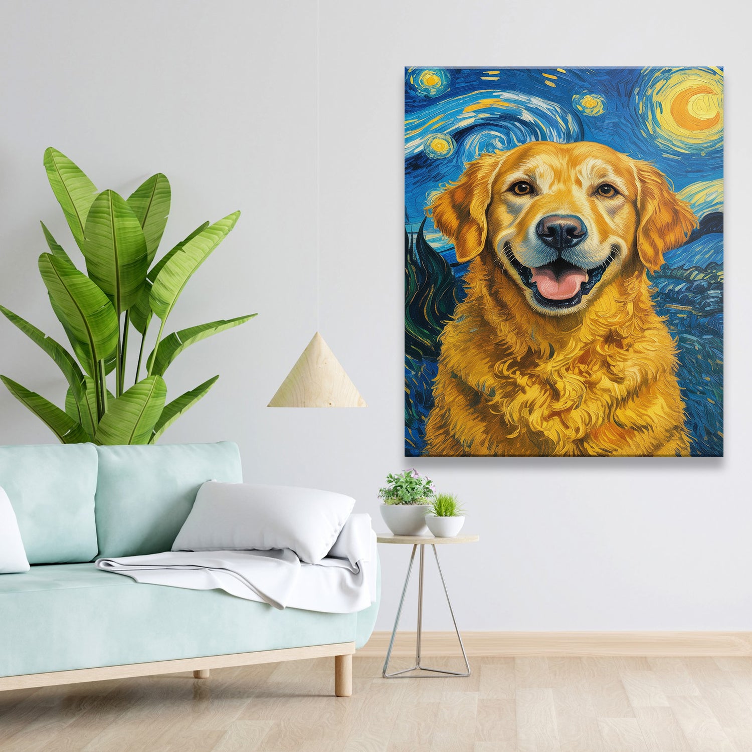 Custom Photo Dog Starry Night