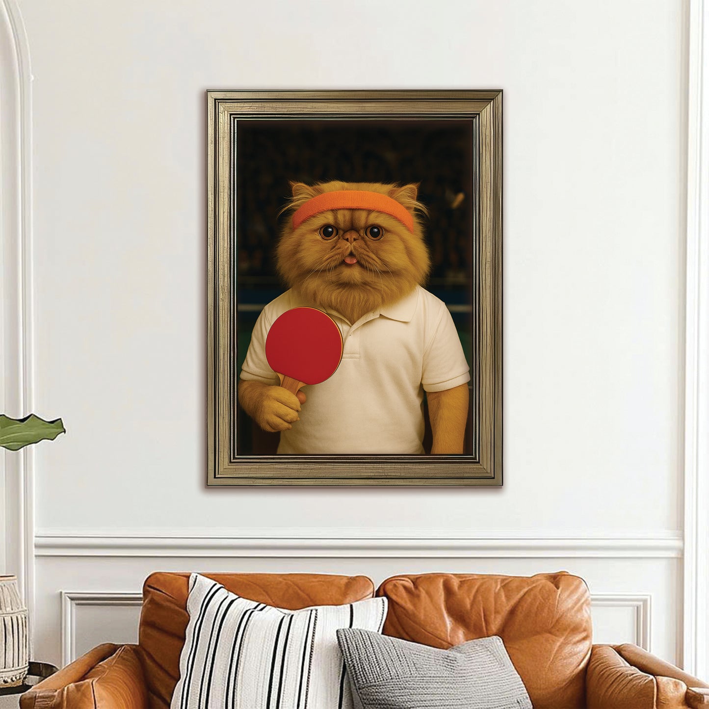 Custom Photo Table Tennis Cat Gift For Cat Lovers