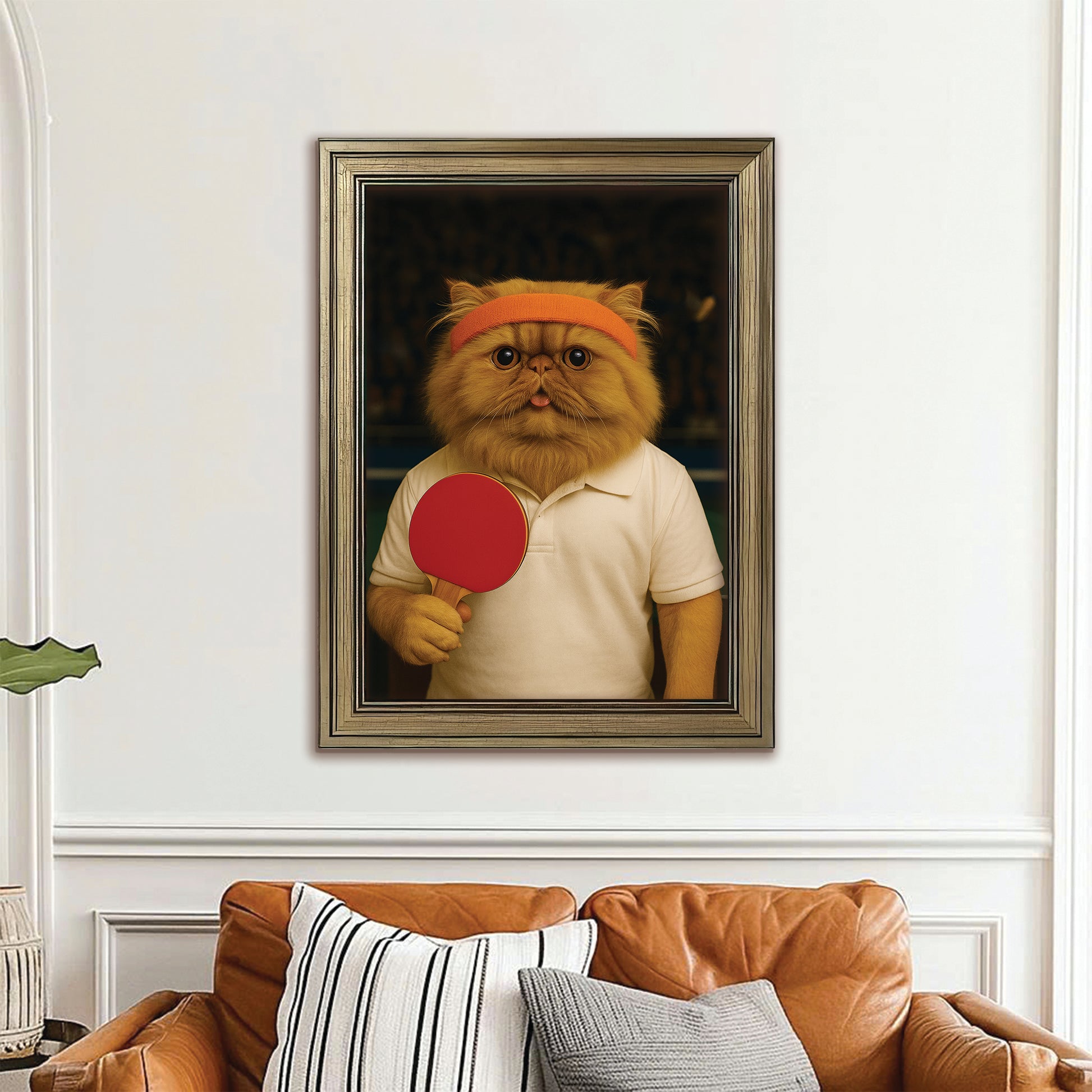 Custom Photo Table Tennis Cat Gift For Cat Lovers