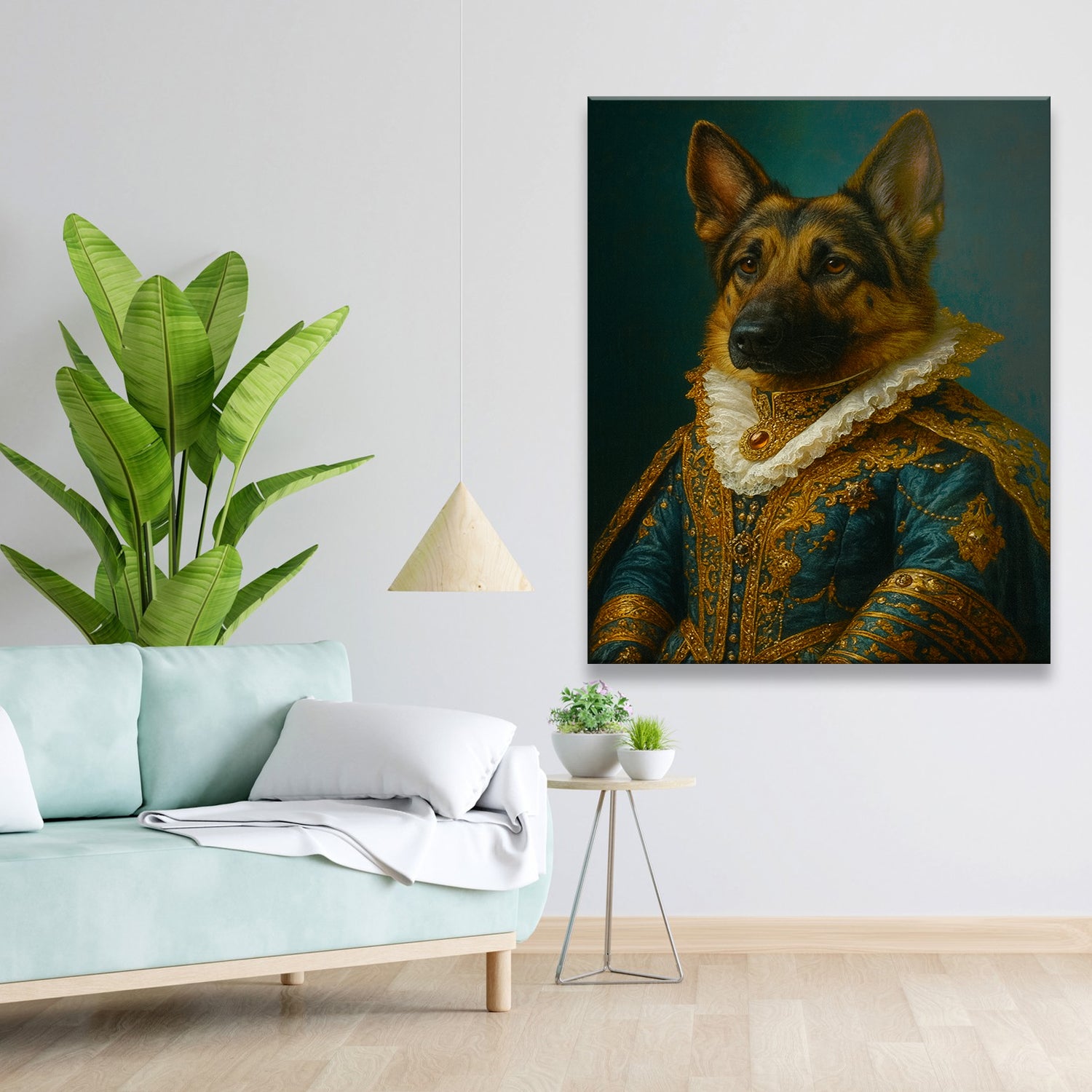 Custom Photo Dog Royal Style 4 Canvas Gift For Dog Lovers