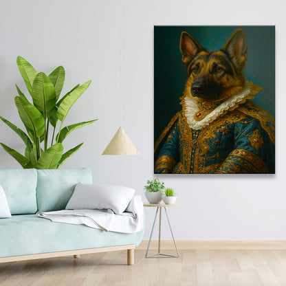 Custom Photo Dog Royal Style 4 Canvas Gift For Dog Lovers