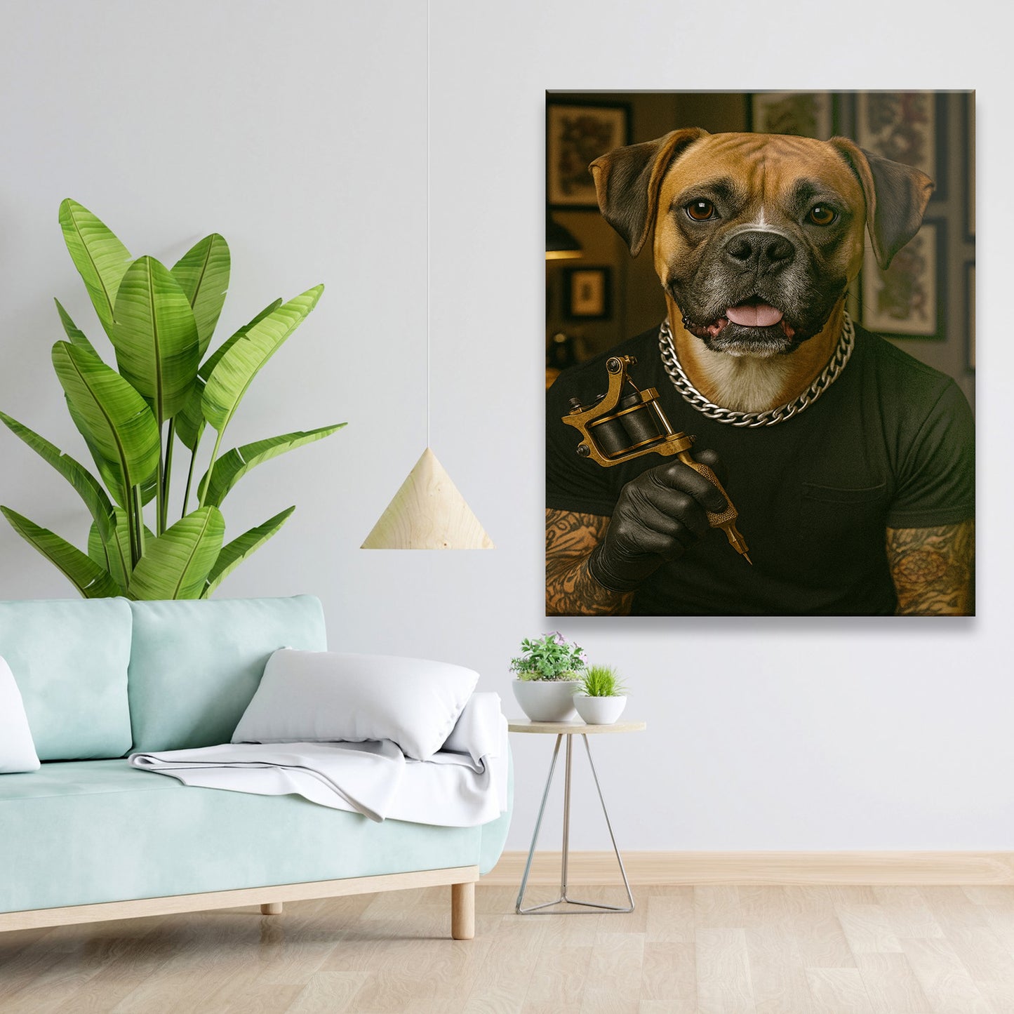 Custom Photo Tatoo Artist Dog Gift For Dog Lovers